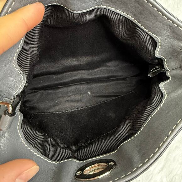 y2k COACH Gray Signature Canvas Mini Purse / Wristlet - Picture 8 of 13